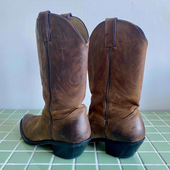 90's Durango Distressed Cowboy Boots - Picture 4 of 6